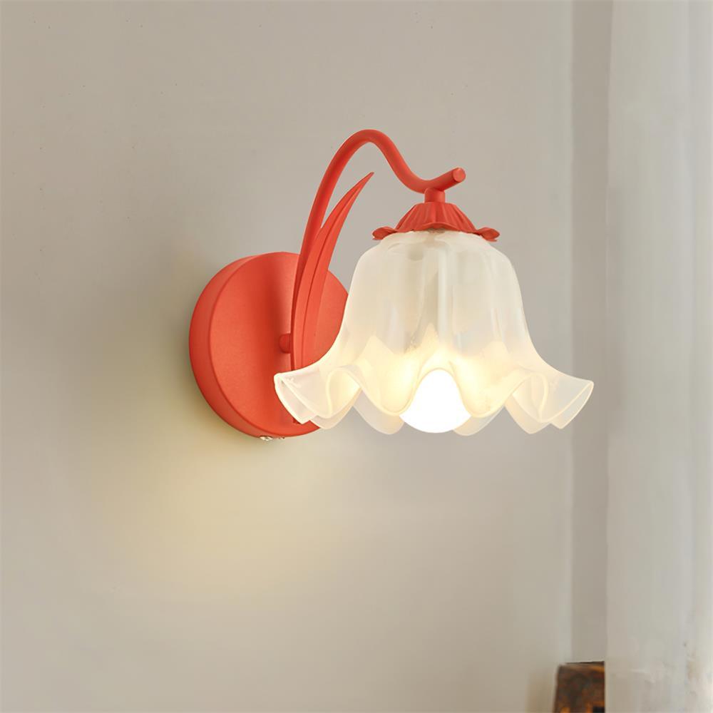 Lily aplique de pared Whimsy Botanical tallo verde color