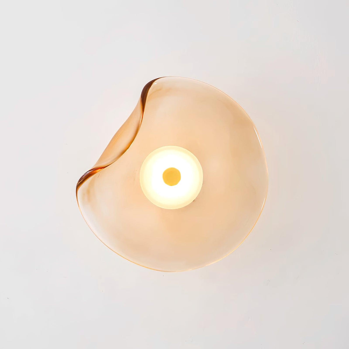 Kira aplique de pared con vidrio ámbar