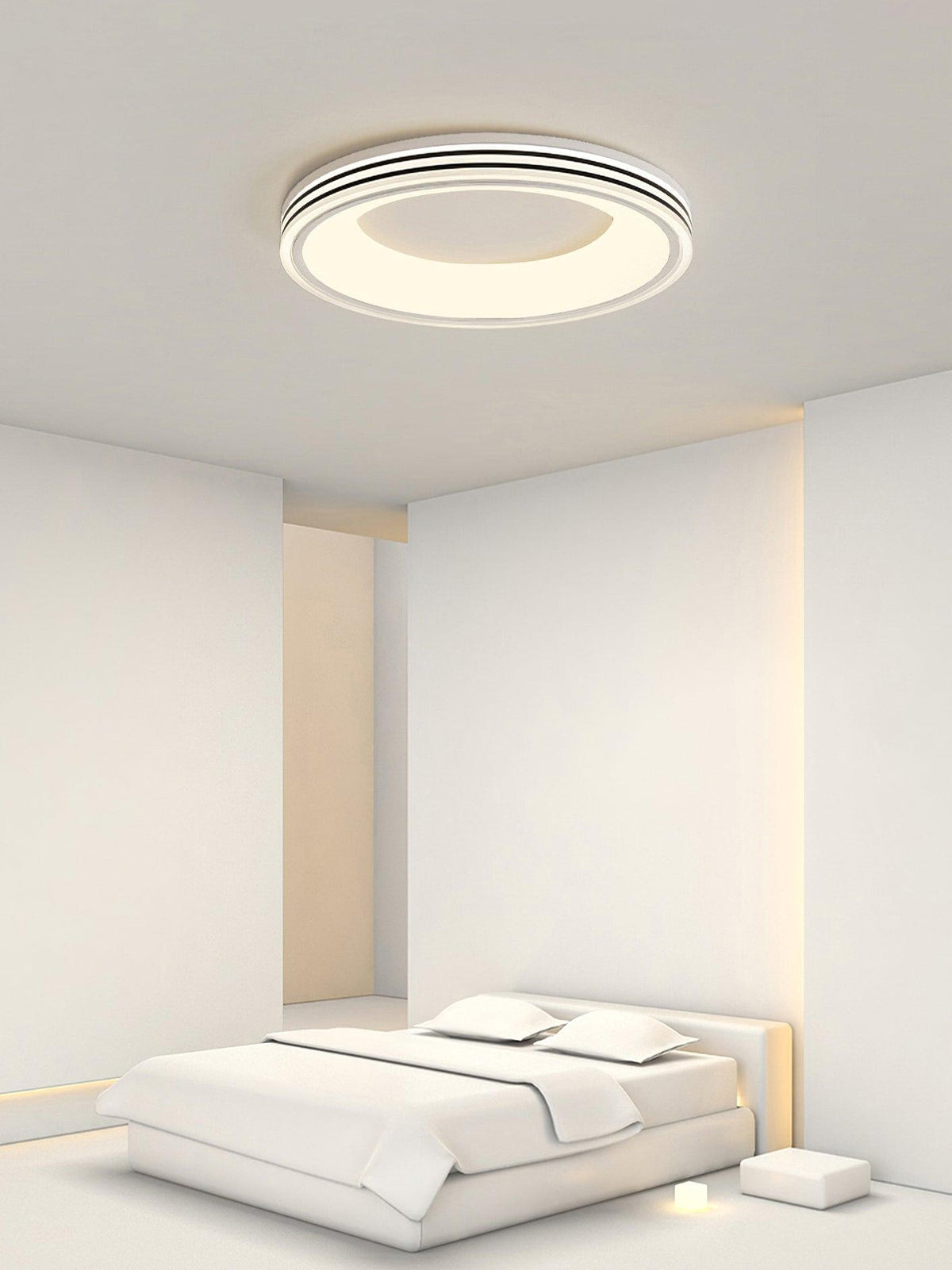 Liroxen lámpara de techo redonda empotrada minimalista cálida