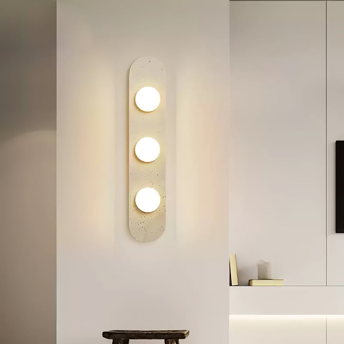 Zasoliel aplique de pared minimalista en travertino