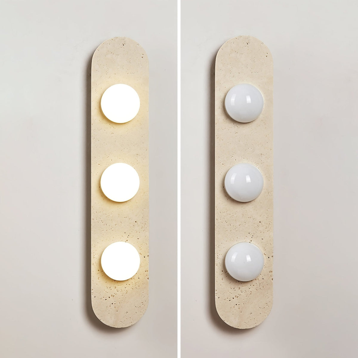 Zasoliel aplique de pared minimalista en travertino