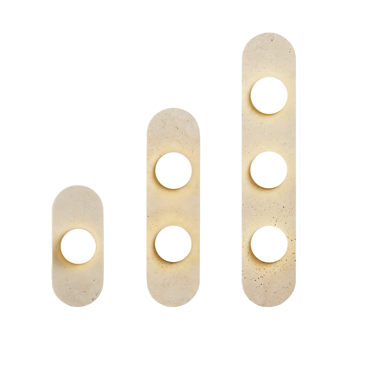 Zasoliel aplique de pared minimalista en travertino