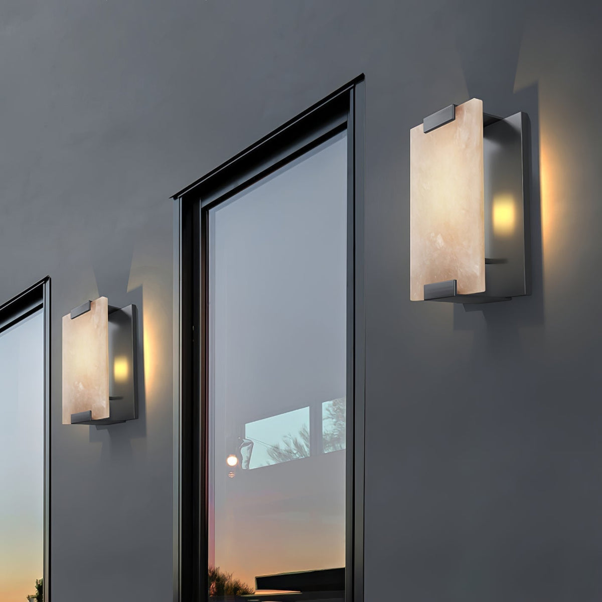 Velen aplique de pared alabastro Panel resplandor