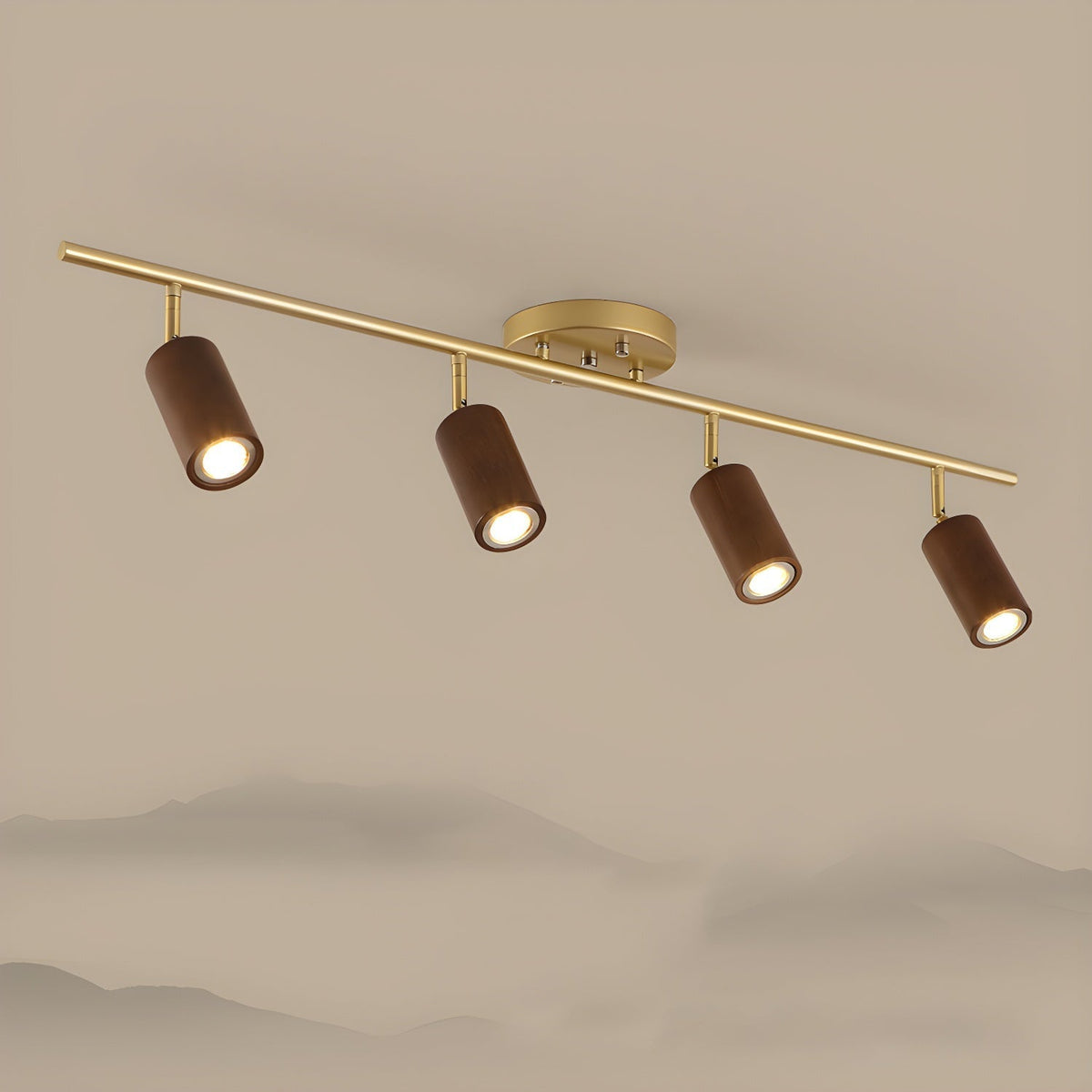 Usolila lámpara de techo moderna minimalista de madera