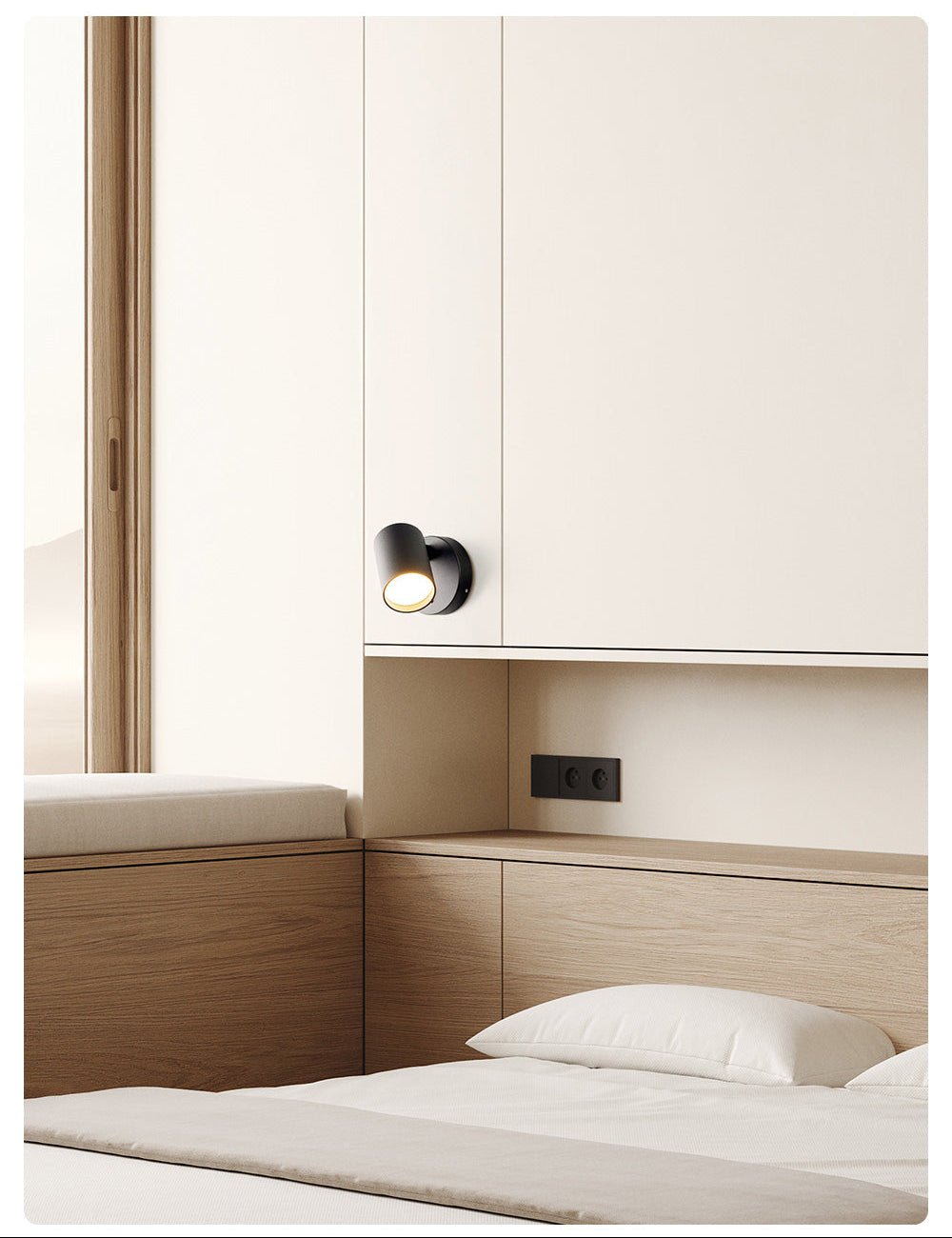 Noctivian aplique de pared Rowen