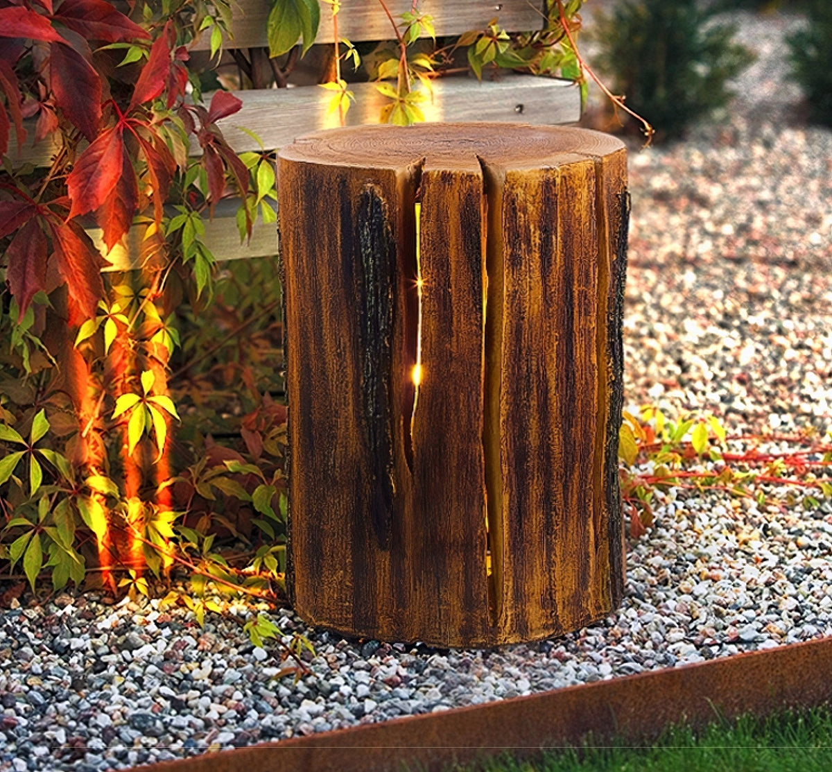 Lemn Log luminaria exterior LED