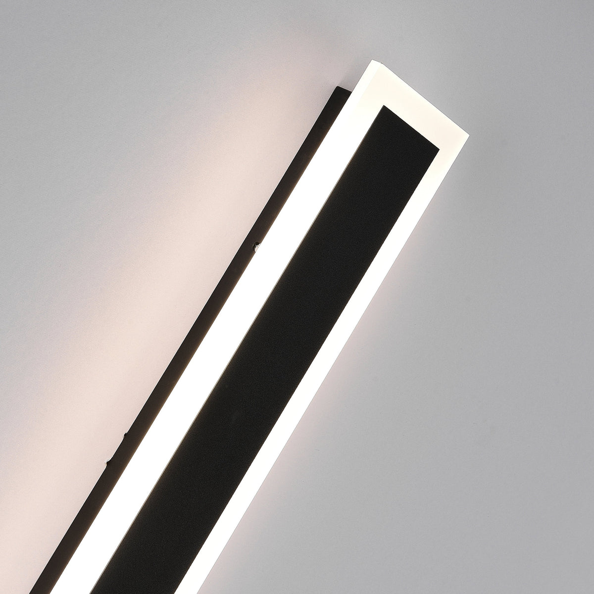 Ray Moderna Lineal Metal Aplique de Pared Exterior Negra