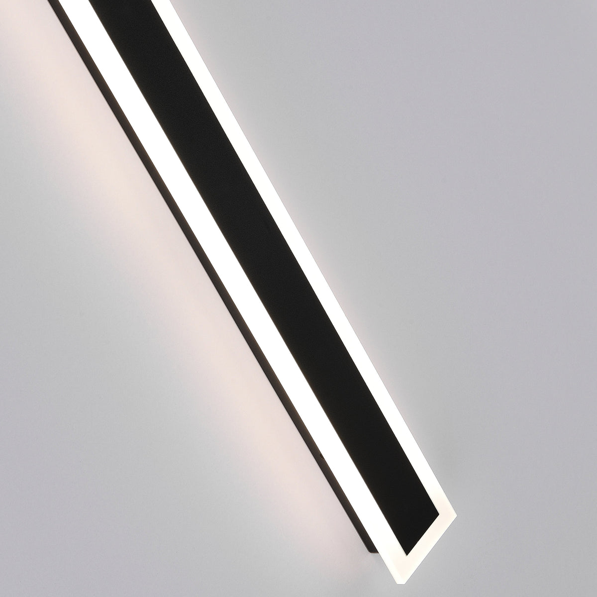 Ray Moderna Lineal Metal Aplique de Pared Exterior Negra