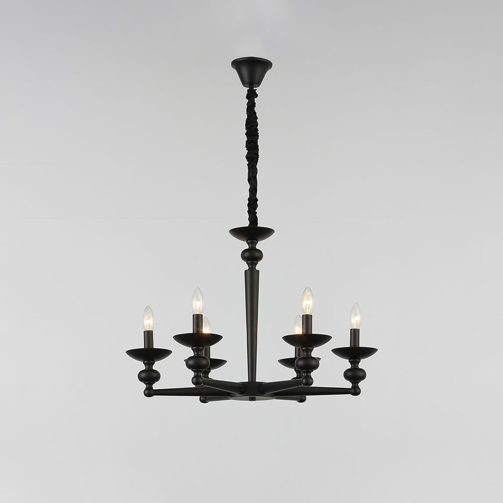Silva Diseño Circulo Metal/Vidrio Lámpara colgante,Negra