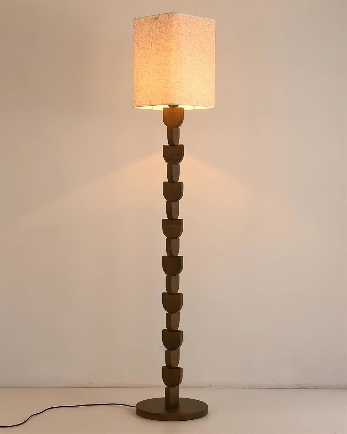 Rinoreria lámpara de pie de madera