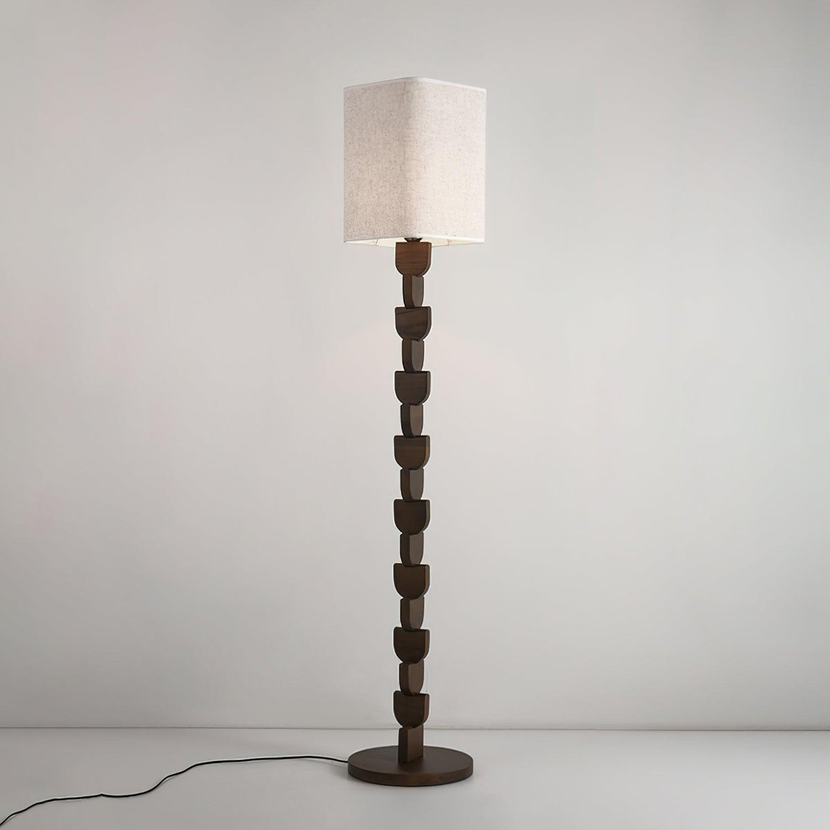 Rinoreria lámpara de pie de madera