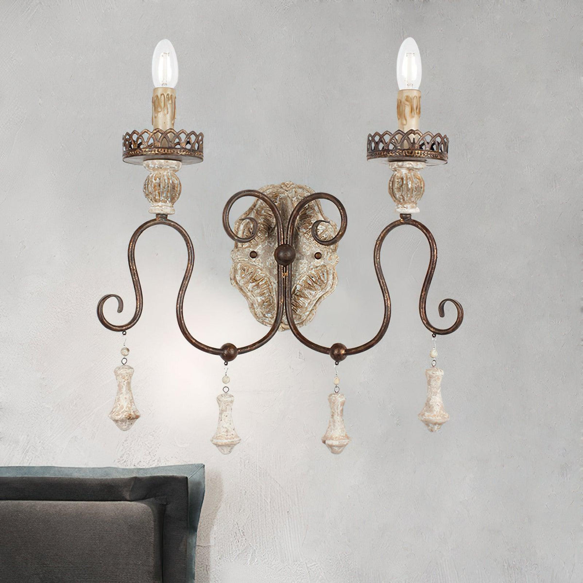 Aurzore aplique de pared Mid-century tradicional