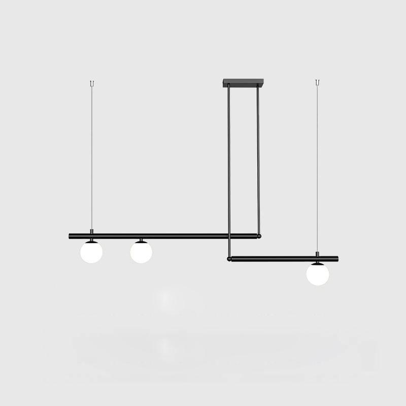 Estix lámpara colgante latón lineal satélite minimalista