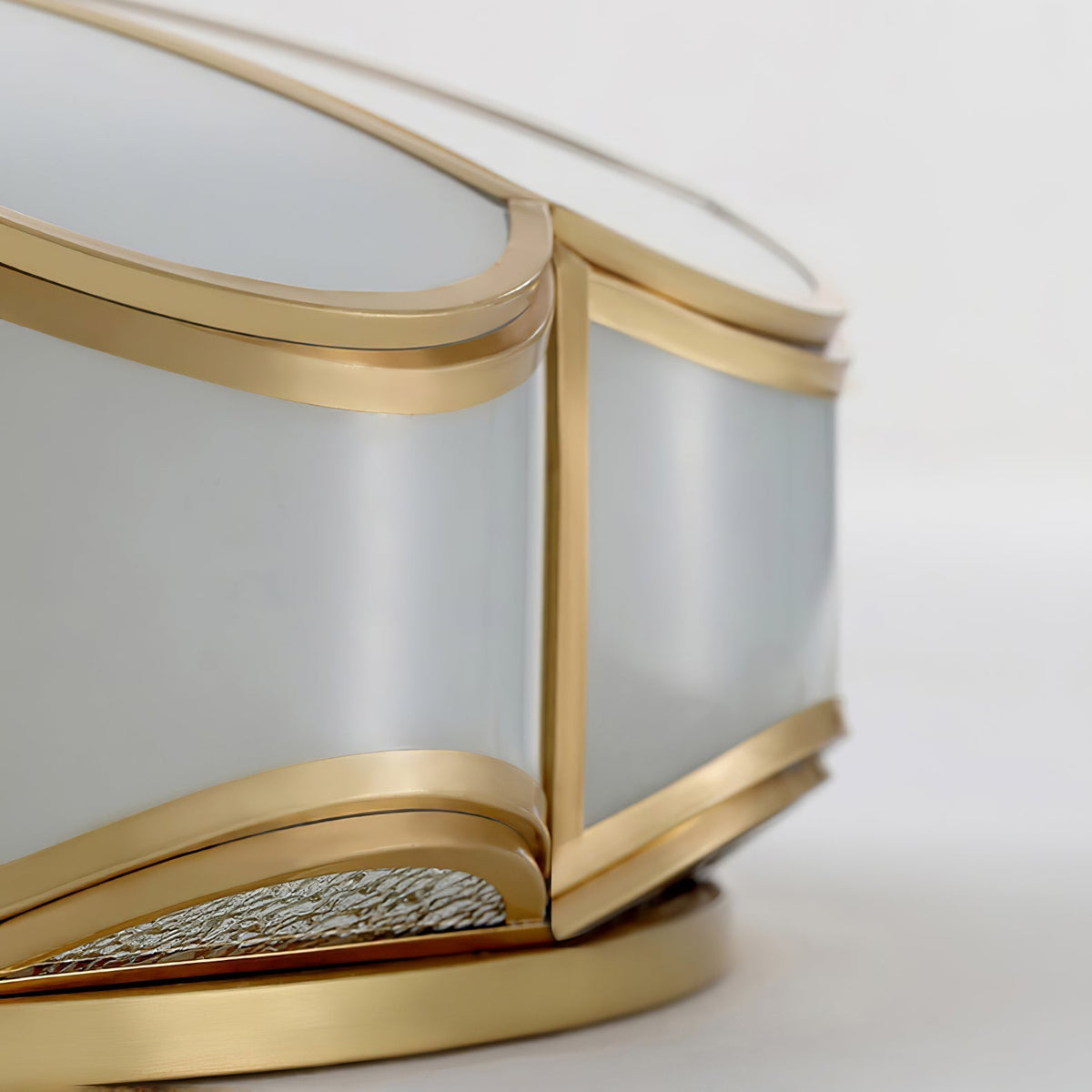 Evmarara lámpara de techo elegancia de latón y vidrio