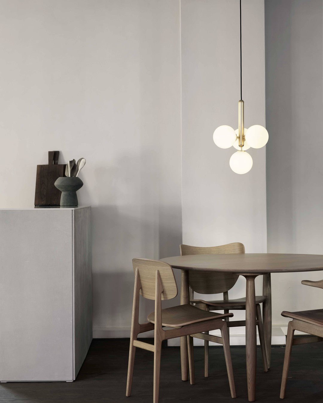 Azorila lámpara colgante moderna minimalista de latón y vidrio