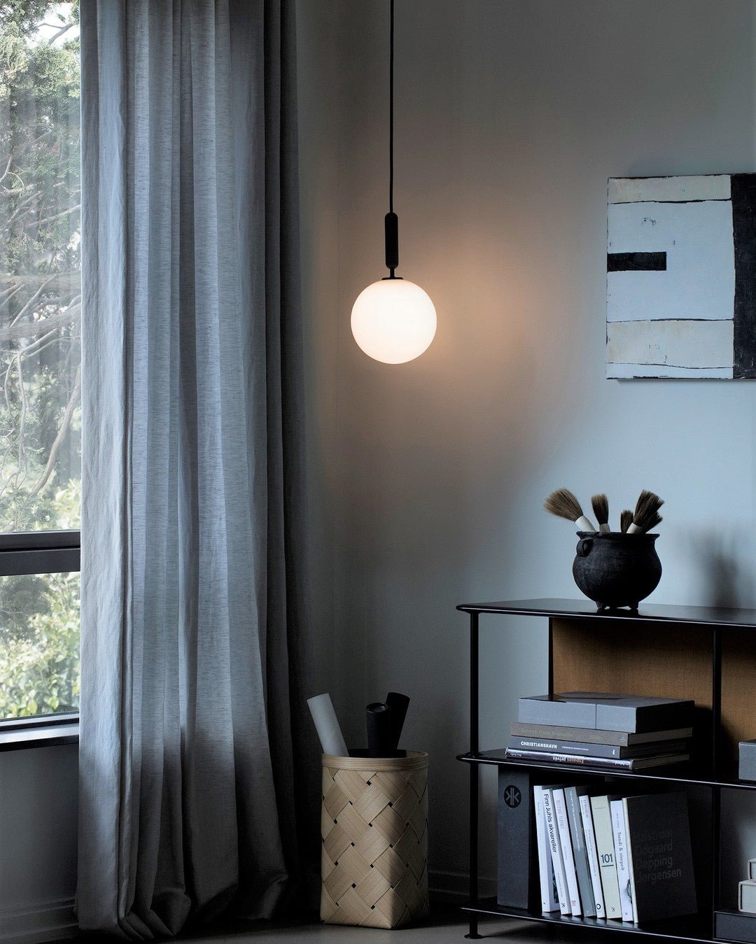 Azorila lámpara colgante moderna minimalista de latón y vidrio