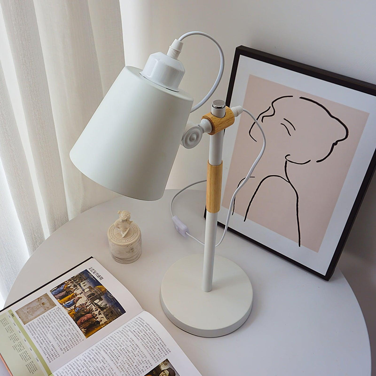 Addyson lámpara de mesa minimalista