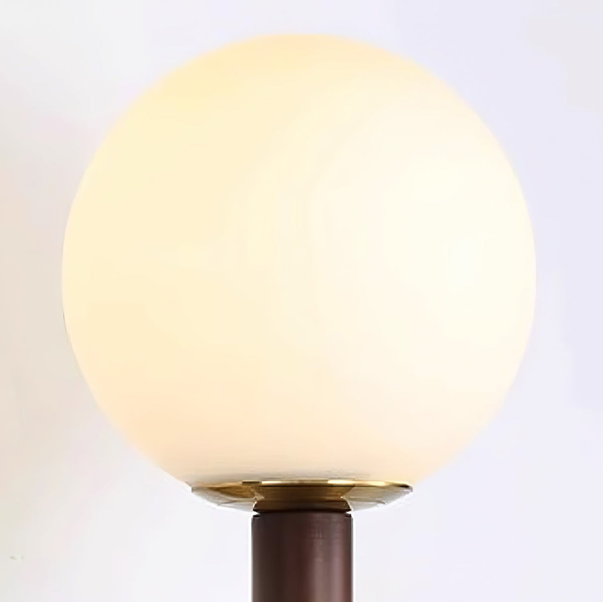 Aplique de pared Gourd en madera, metal y vidrio estilo moderno