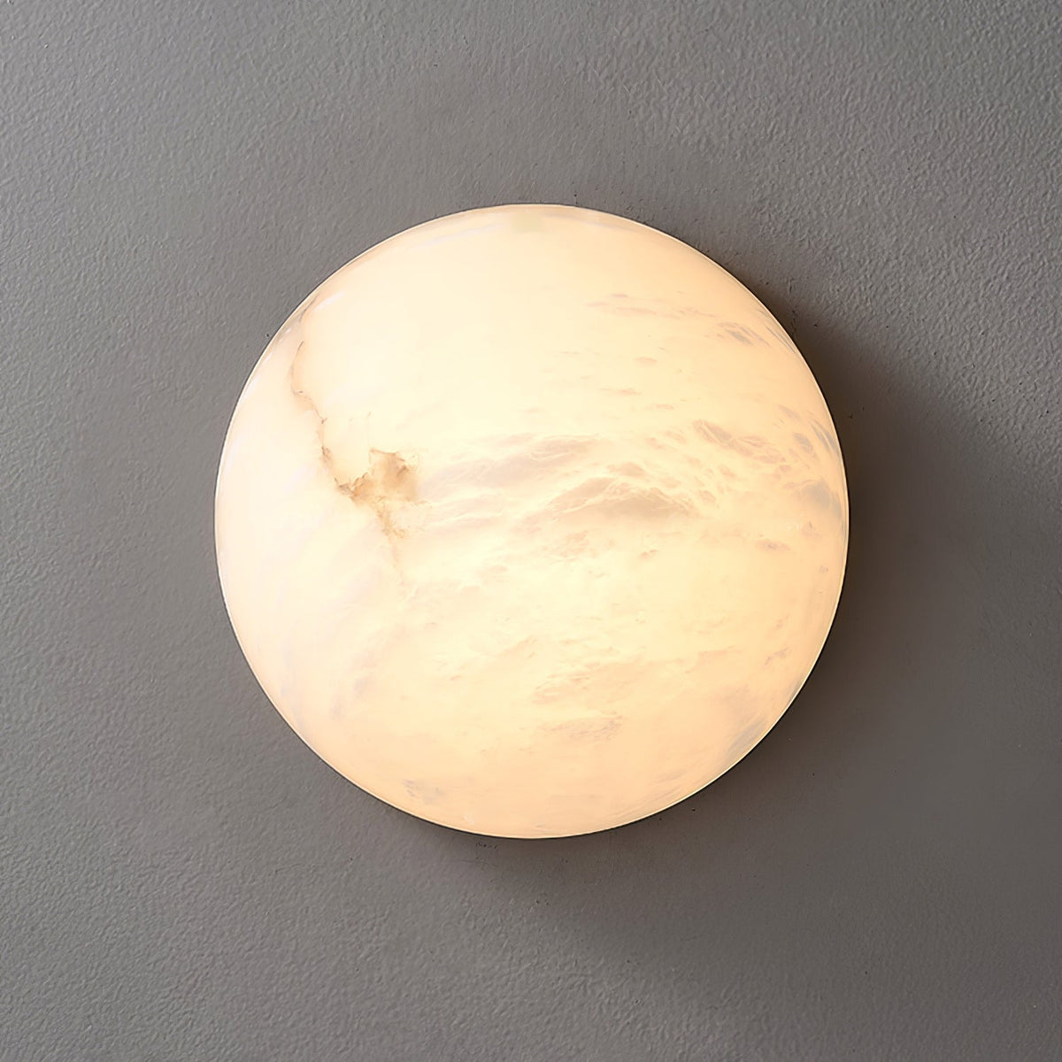 Elvar lámpara de techo semicircular minimalista de alabastro