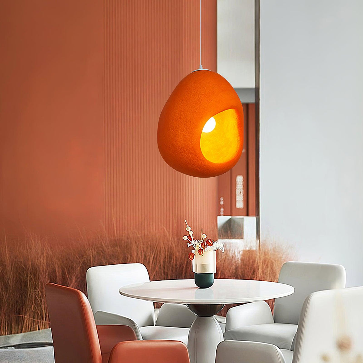 Ilcaryra lámpara colgante moderna minimalista de arte en plástico