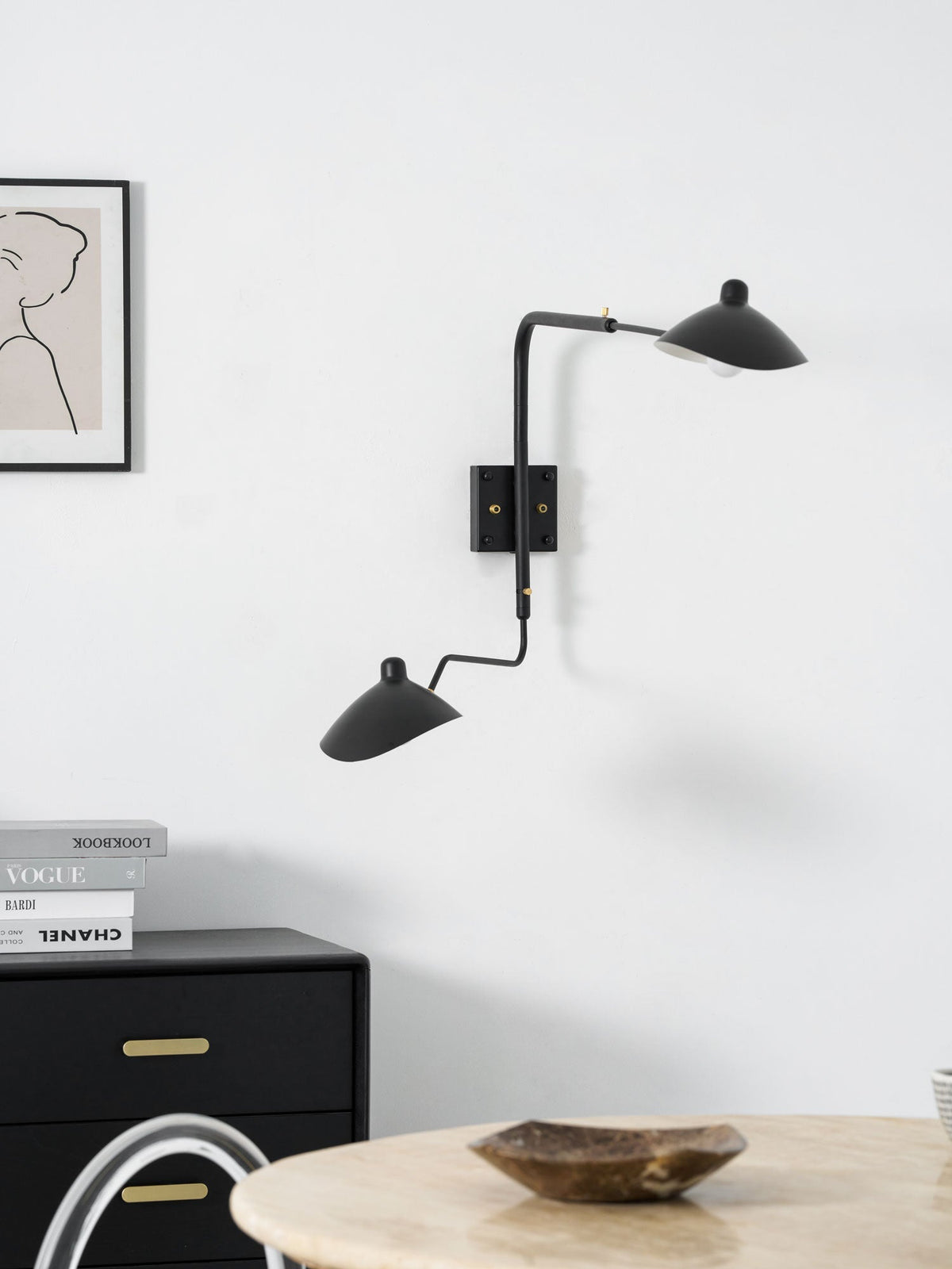 Lustra Aplique de pared Líneas Delicadas Elegante