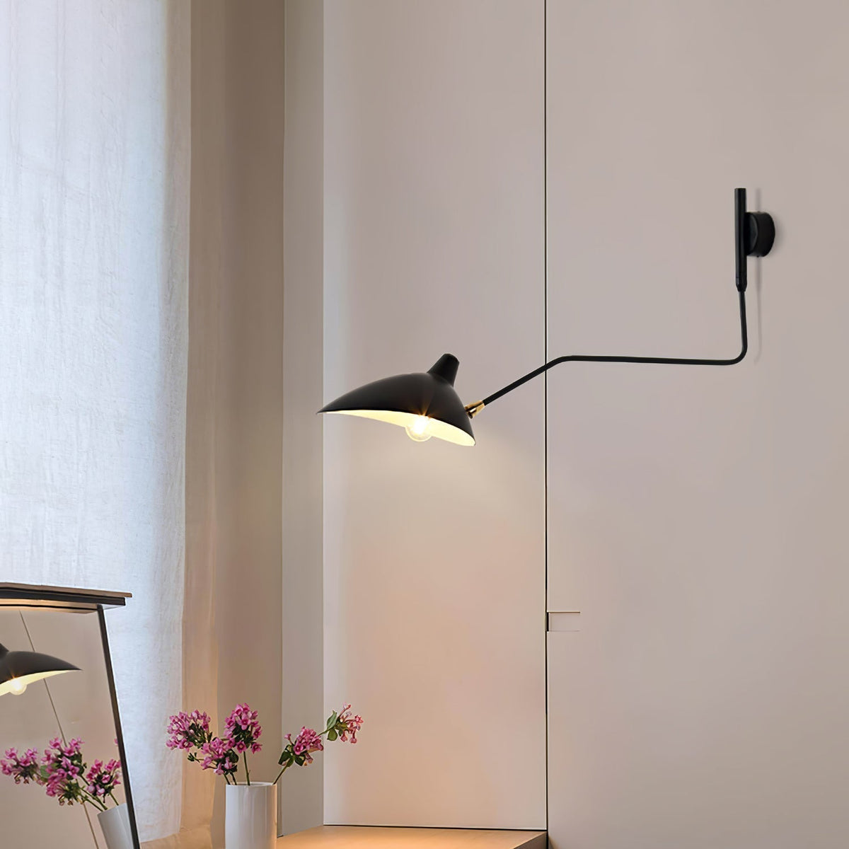 Lustra Aplique de pared Líneas Delicadas Elegante