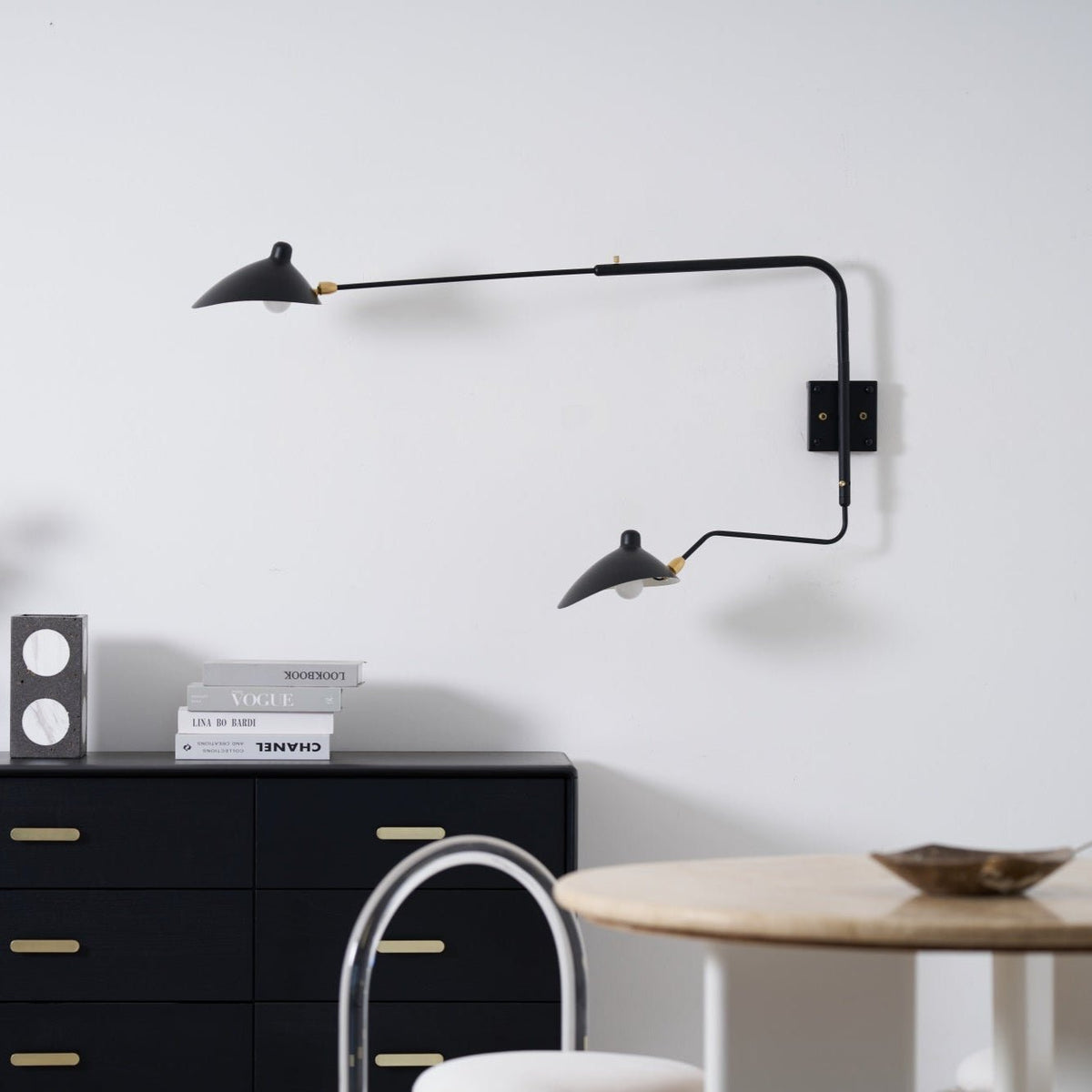 Lustra Aplique de pared Líneas Delicadas Elegante