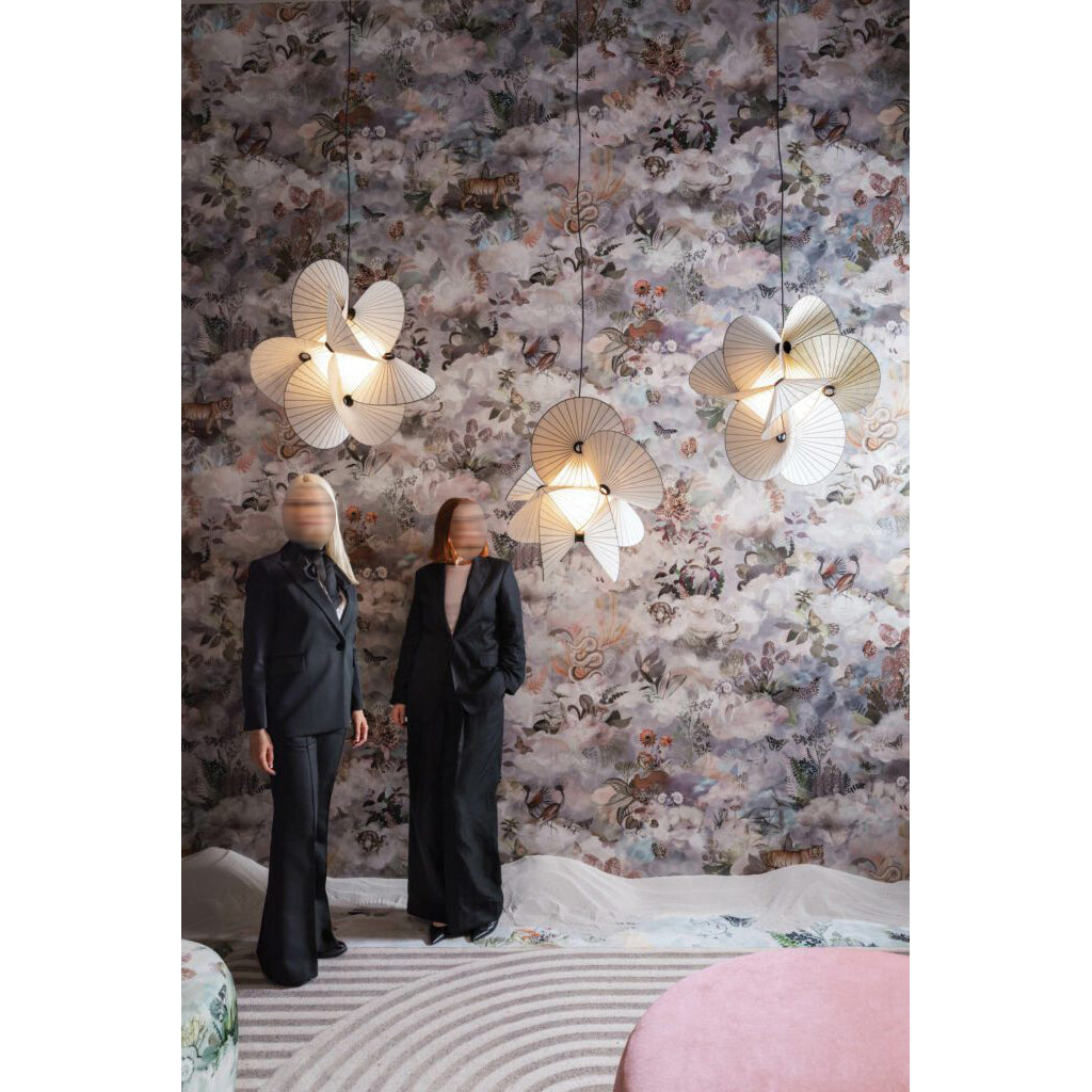 Florielle lámpara colgante de tela