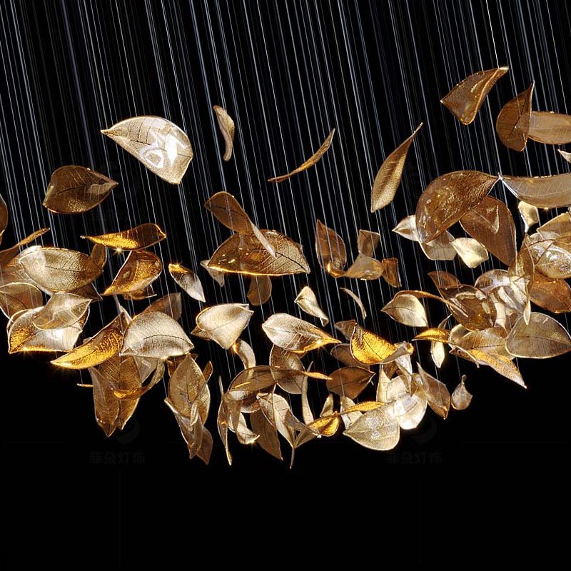 Darien lámpara colgante Iridescent Leaf
