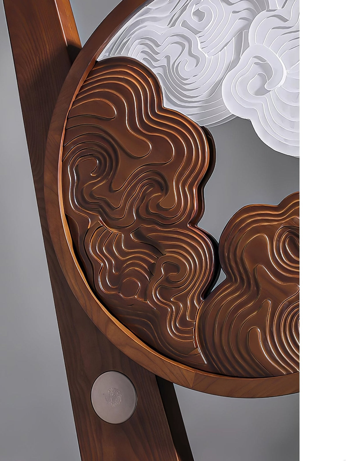 Cunoreth lámpara de mesa rústica de madera