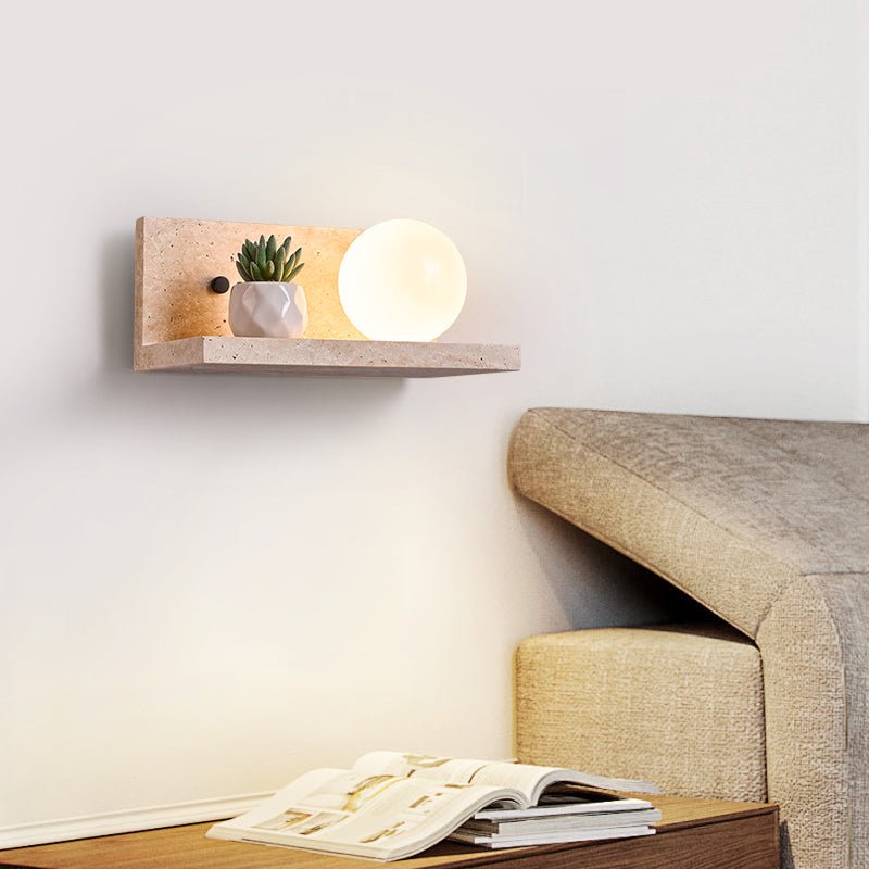 Vanthel aplique de pared travertino