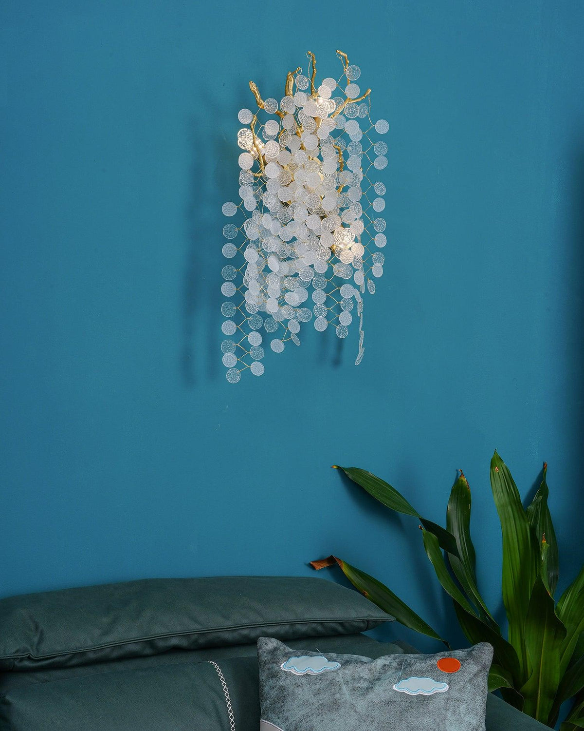 Citalos aplique de pared postmoderno de lujo con cristal