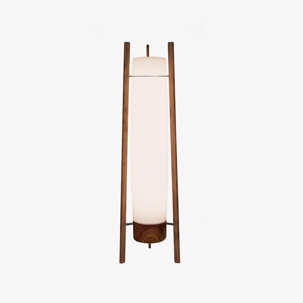 Zezoraril Wabi-Sabi lámpara de pie de madera de nogal
