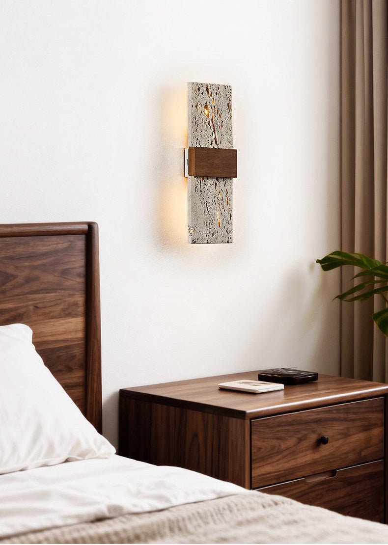 Lucen aplique de pared travertino