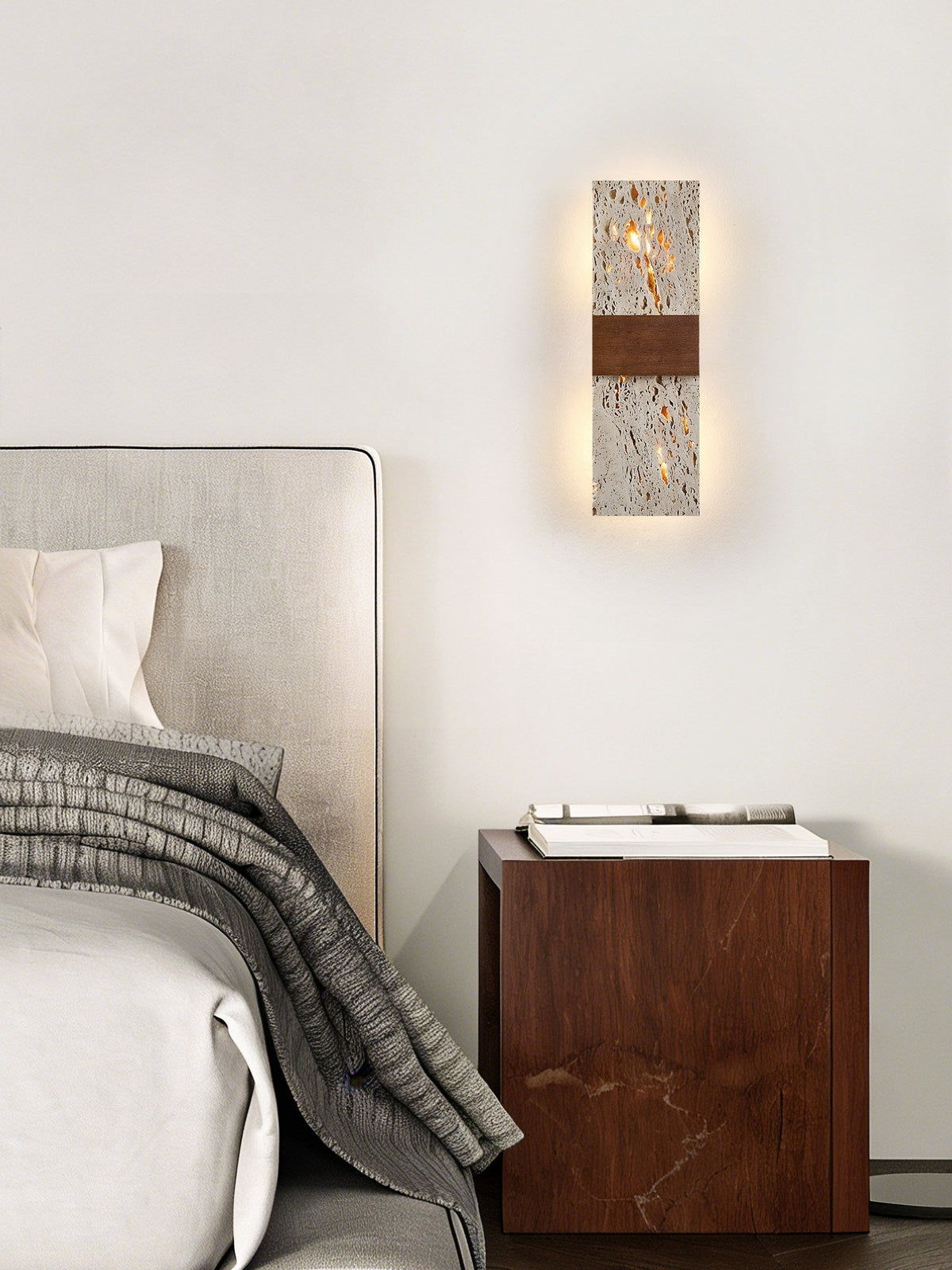 Lucen aplique de pared travertino