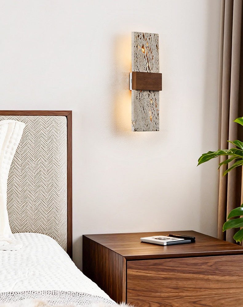 Lucen aplique de pared travertino