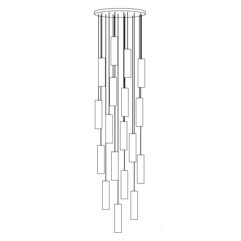 Lunexi lámpara colgante alabastro