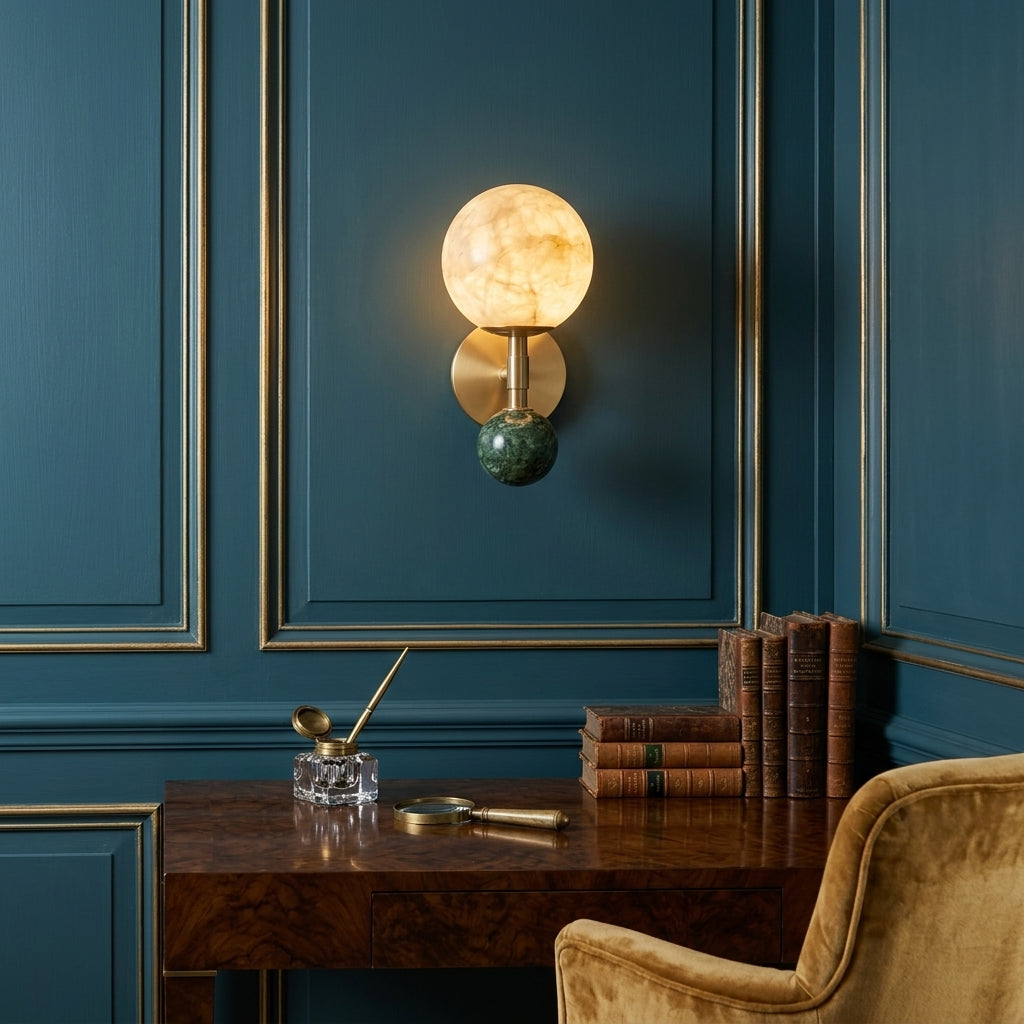 Tarrowcombe Aplique de pared de alabastro