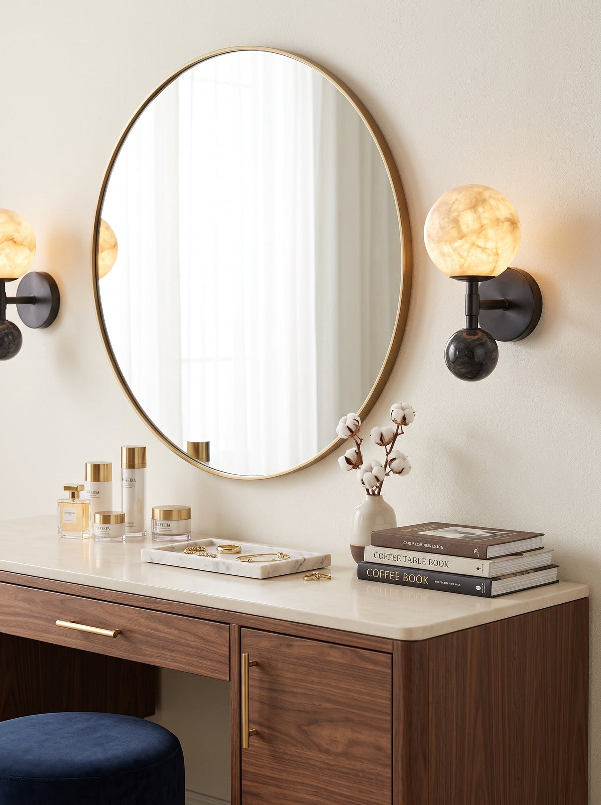 Tarrowcombe Aplique de pared de alabastro