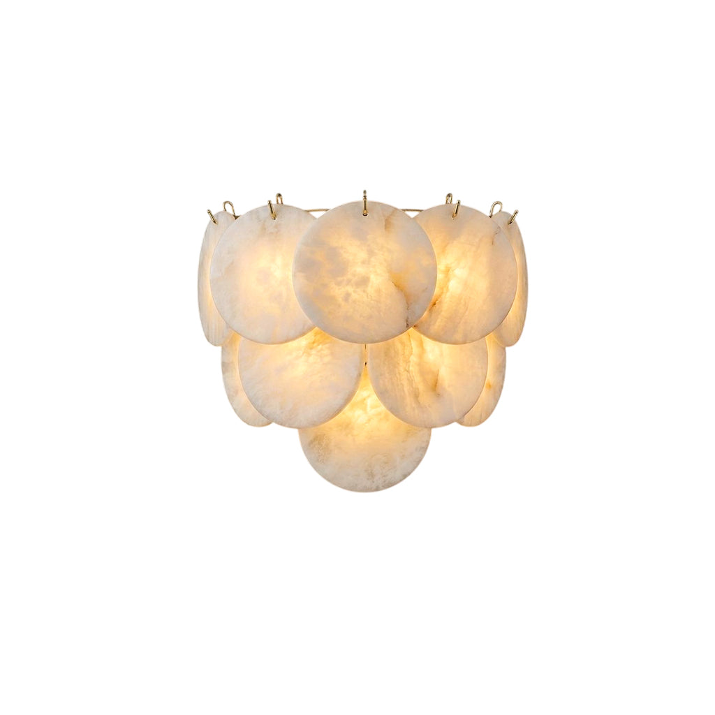 Pemberhurst Aplique de pared con discos de alabastro