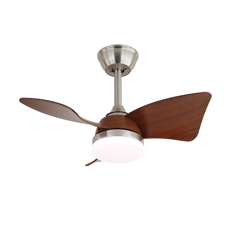 Elvelira ventilador de techo con luz minimalista negro madera