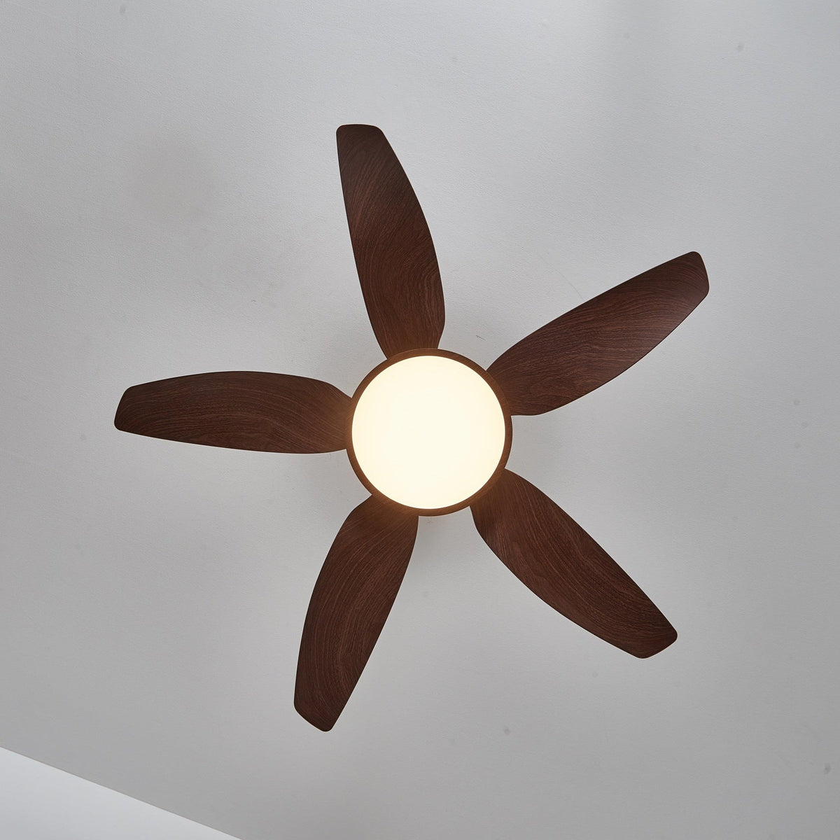 Sylenel ventilador de techo con luz moderno de madera y latón