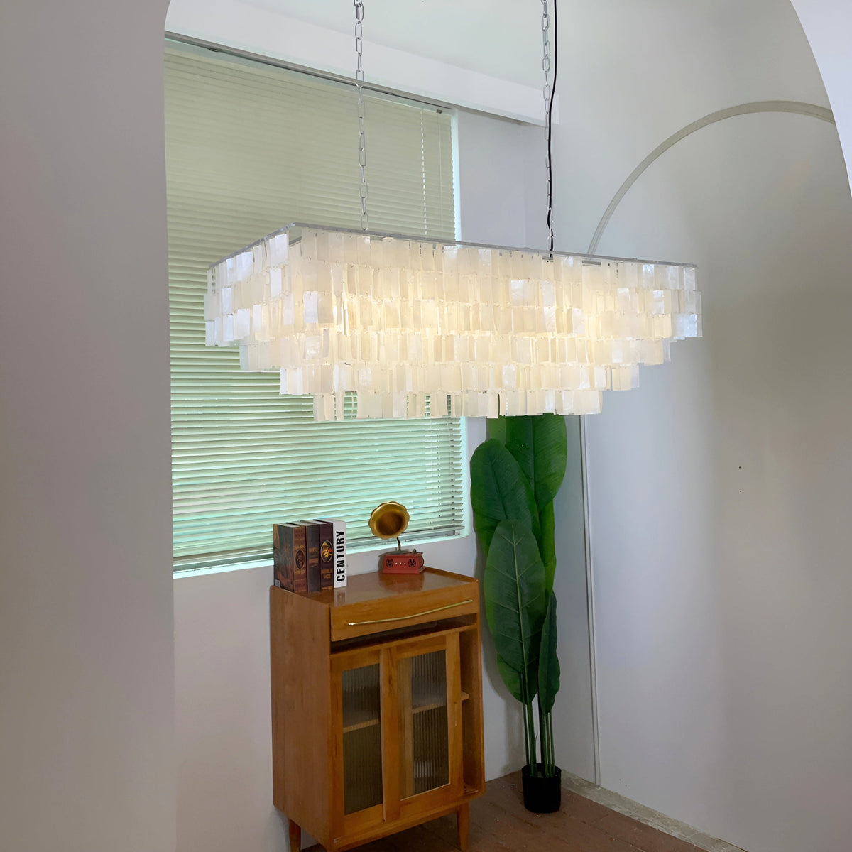 Coraise de lujo Shell lámpara colgante