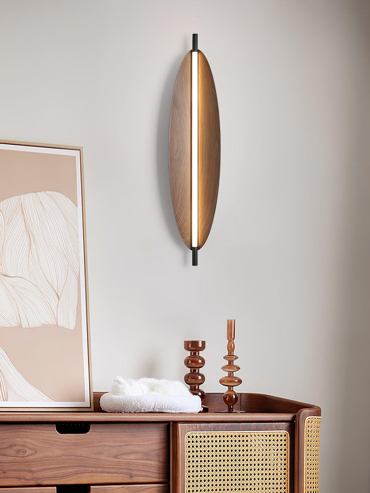 Orsoriel aplique de pared moderno y minimalista con acabado de tablero