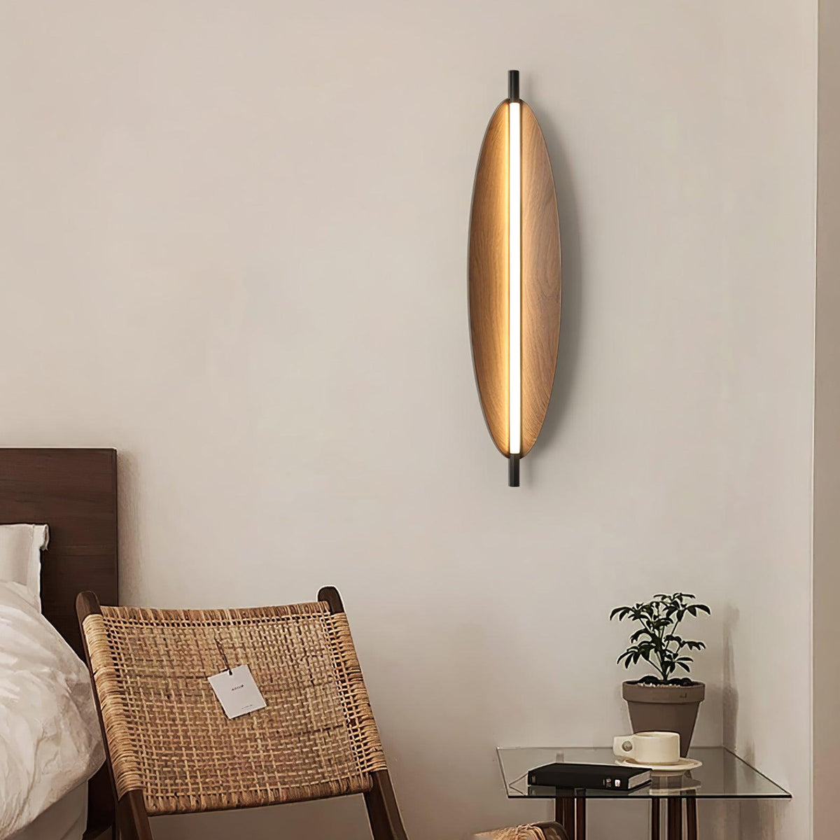 Orsoriel aplique de pared moderno y minimalista con acabado de tablero