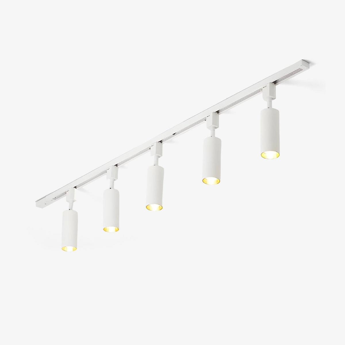 Galvyn lámpara de techo Sleek Cylinder Track con diseño minimalista