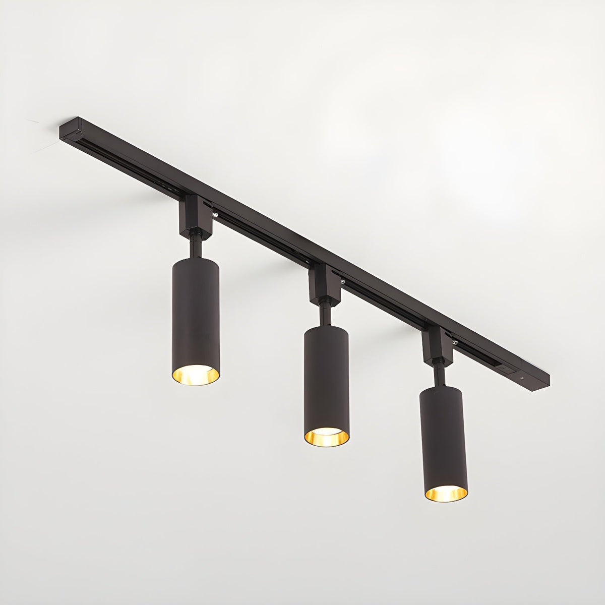 Galvyn lámpara de techo Sleek Cylinder Track con diseño minimalista