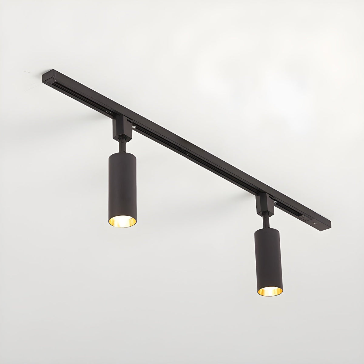 Galvyn lámpara de techo Sleek Cylinder Track con diseño minimalista