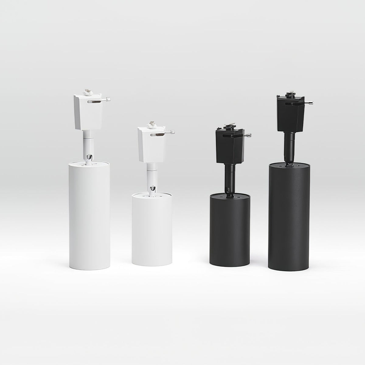 Galvyn lámpara de techo Sleek Cylinder Track con diseño minimalista