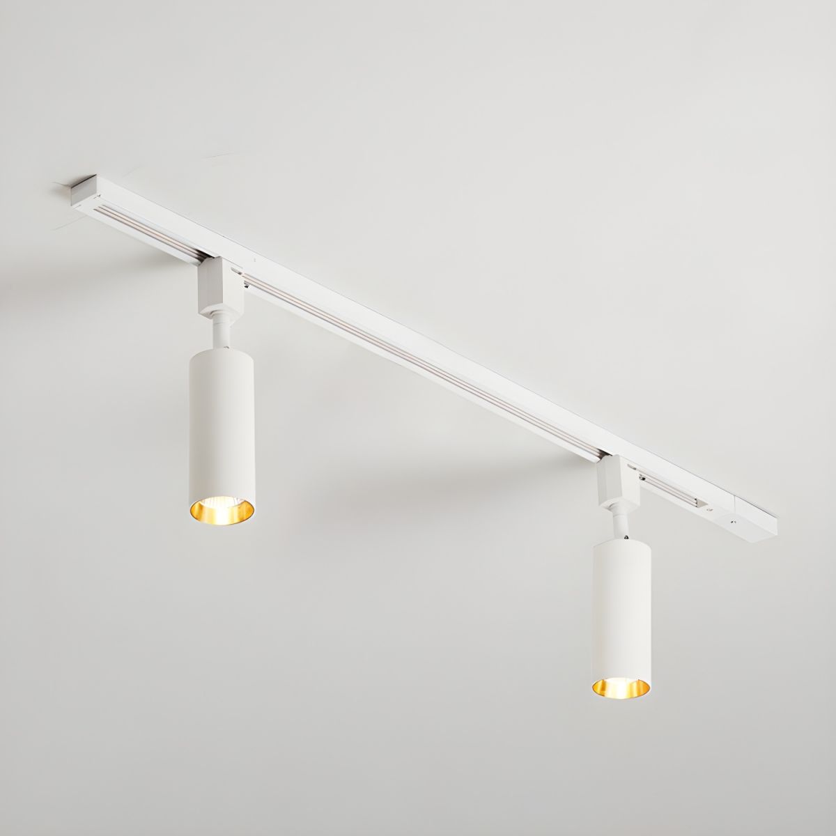 Galvyn lámpara de techo Sleek Cylinder Track con diseño minimalista